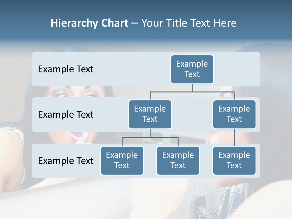 Teeth Woman Standing PowerPoint Template
