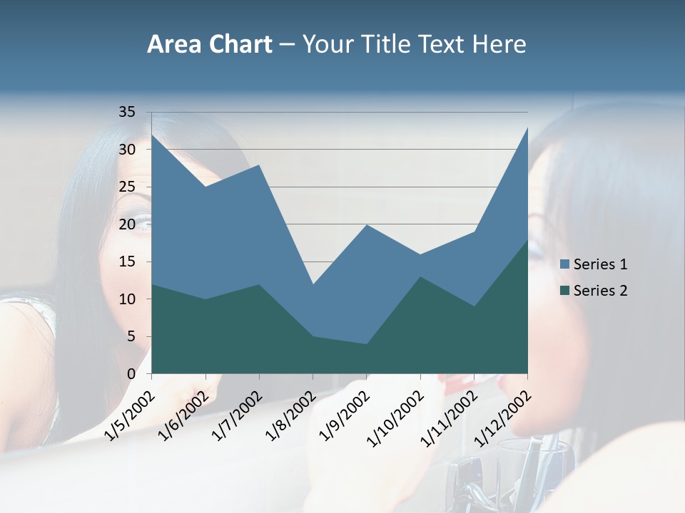 Teeth Woman Standing PowerPoint Template