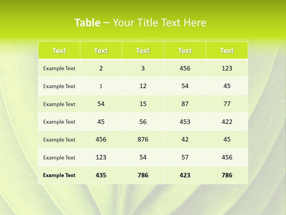 Natural Bright Flora PowerPoint Template