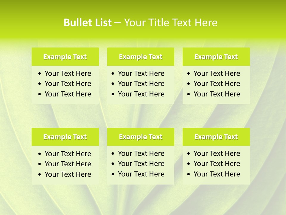 Natural Bright Flora PowerPoint Template