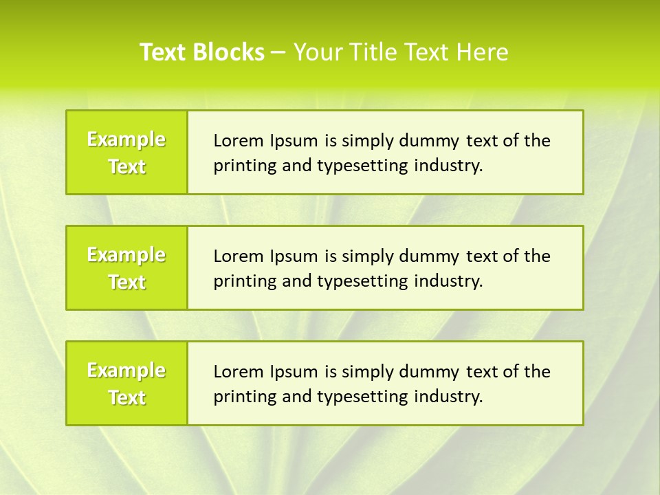 Natural Bright Flora PowerPoint Template