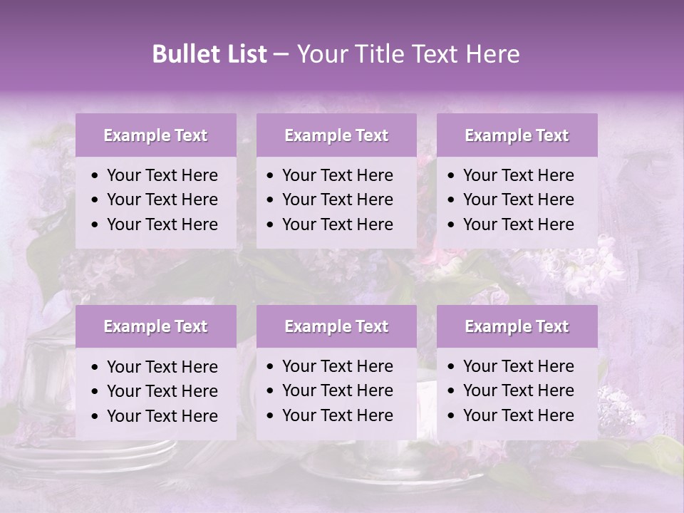 A Painting Of Purple Flowers In A Vase PowerPoint Template