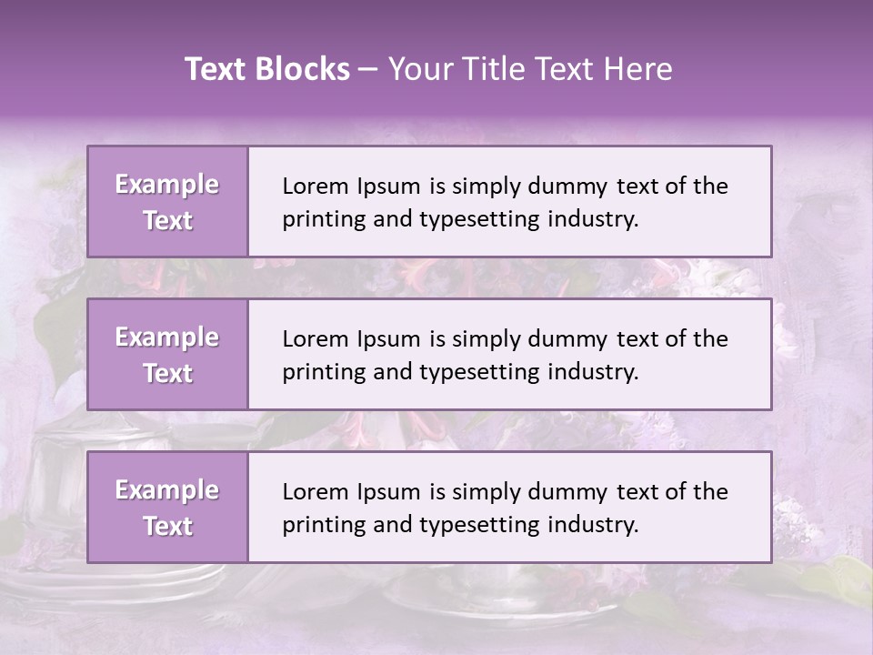 A Painting Of Purple Flowers In A Vase PowerPoint Template