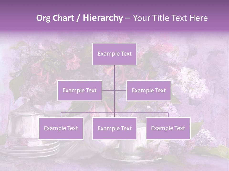 A Painting Of Purple Flowers In A Vase PowerPoint Template