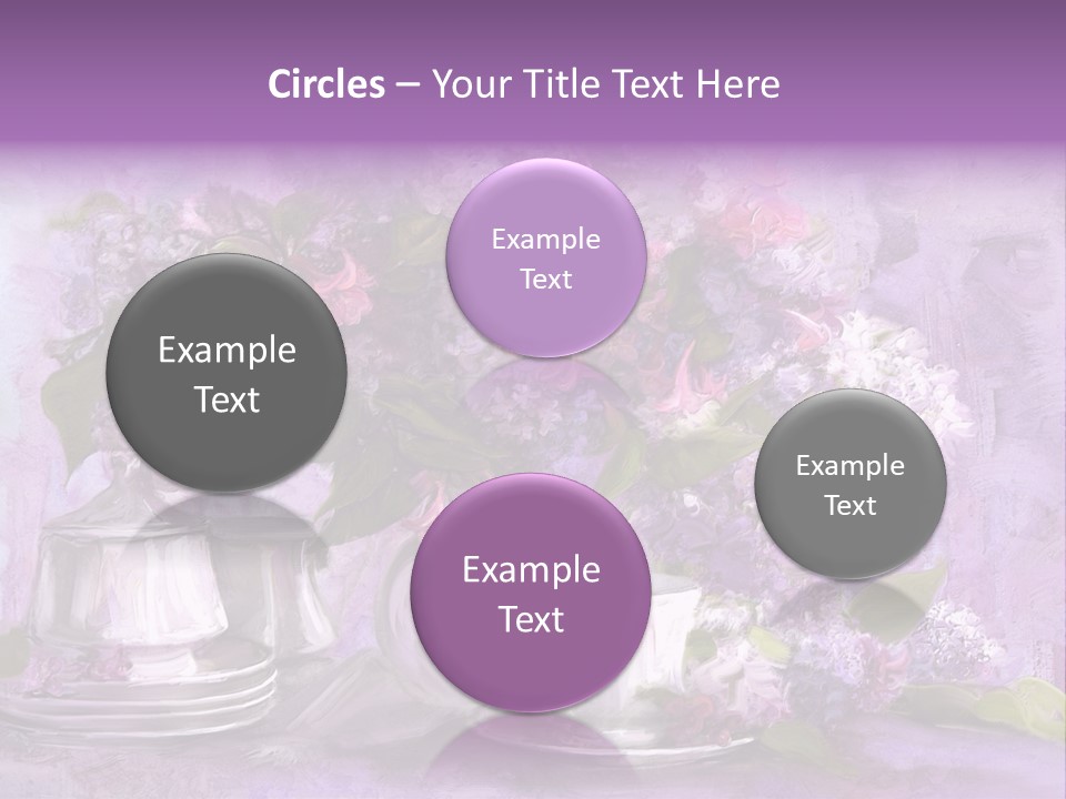 A Painting Of Purple Flowers In A Vase PowerPoint Template