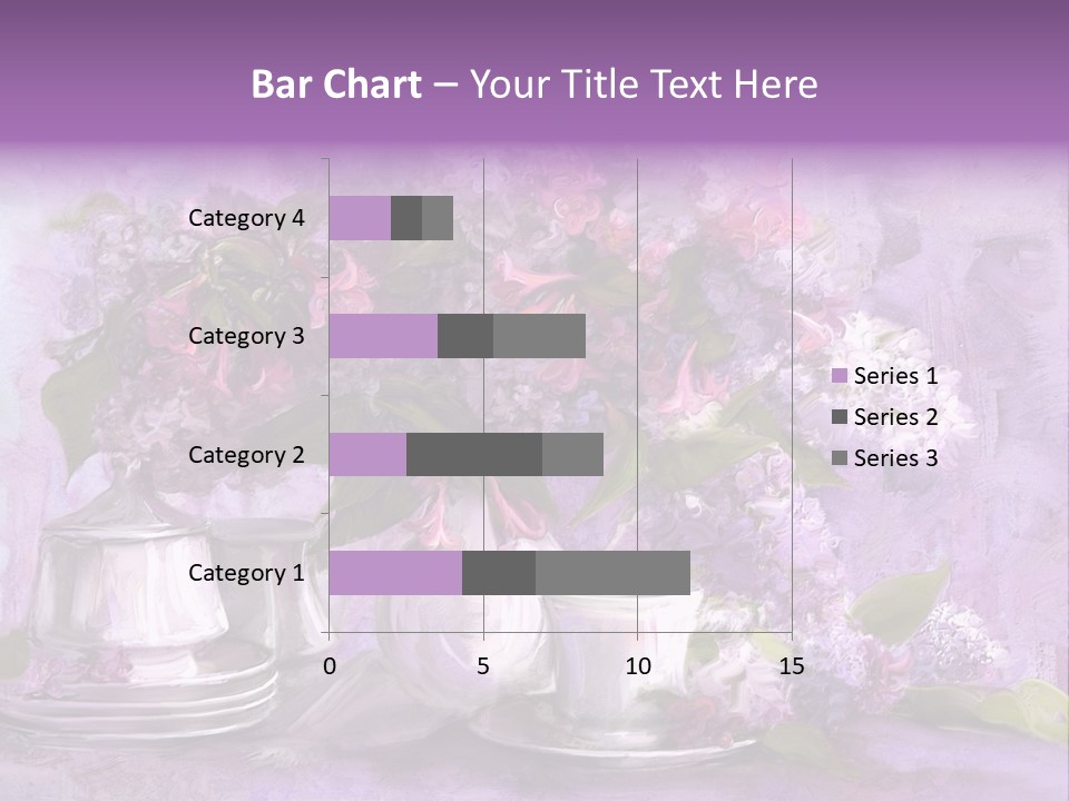 A Painting Of Purple Flowers In A Vase PowerPoint Template