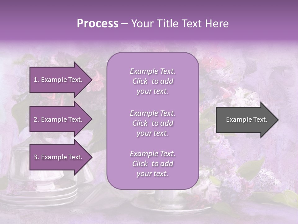 A Painting Of Purple Flowers In A Vase PowerPoint Template