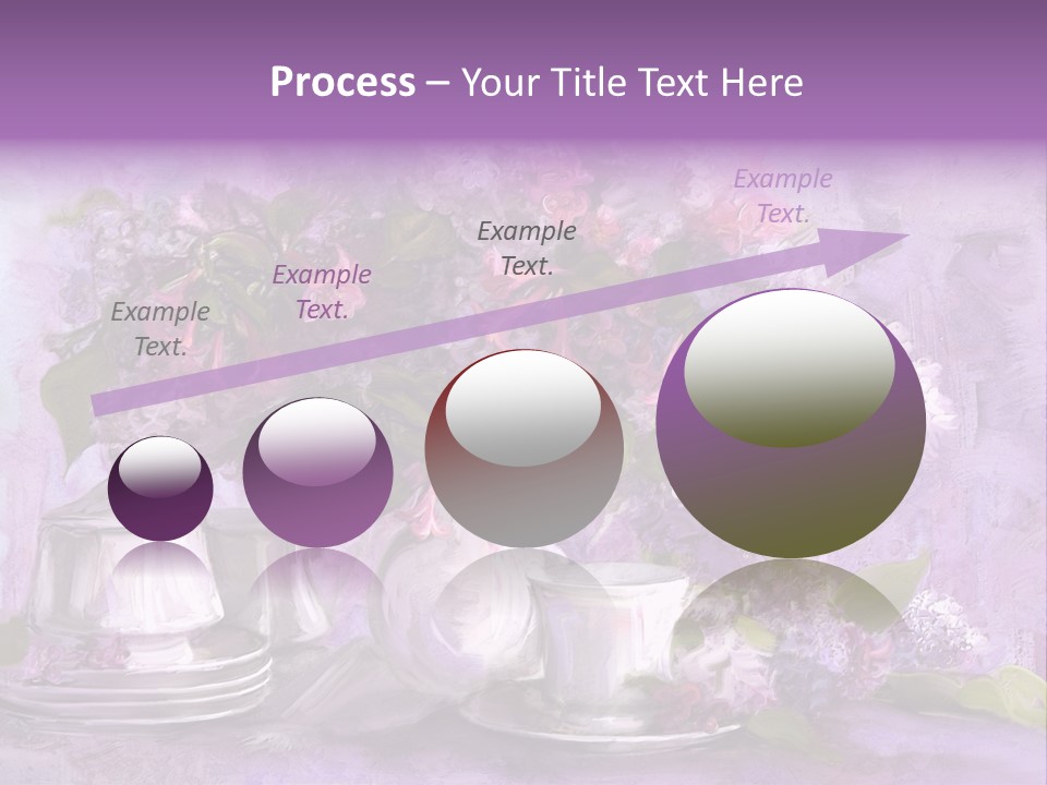 A Painting Of Purple Flowers In A Vase PowerPoint Template