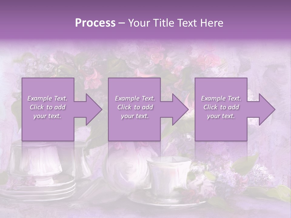 A Painting Of Purple Flowers In A Vase PowerPoint Template