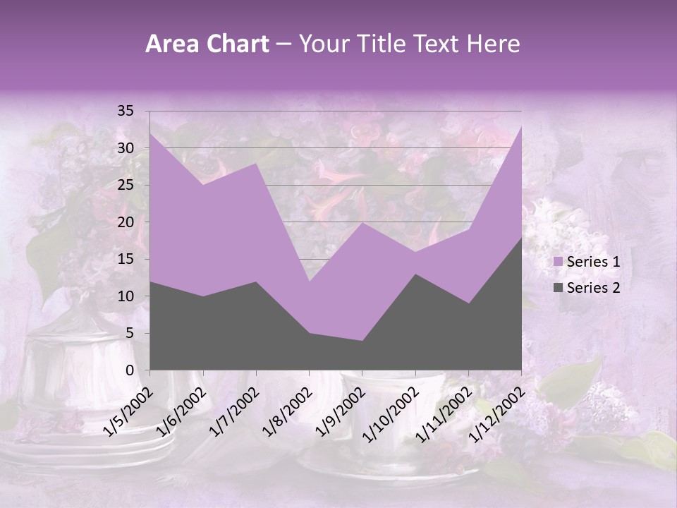 A Painting Of Purple Flowers In A Vase PowerPoint Template