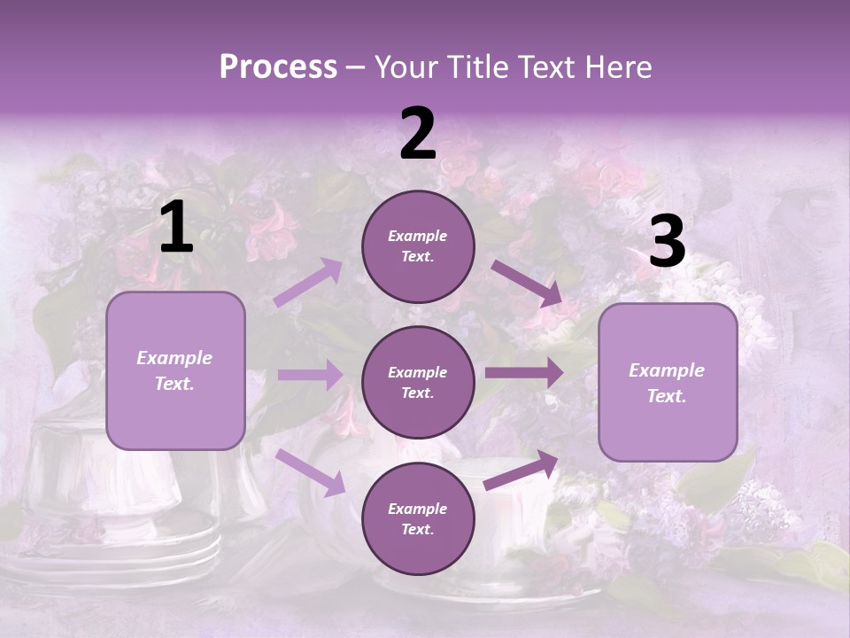A Painting Of Purple Flowers In A Vase PowerPoint Template