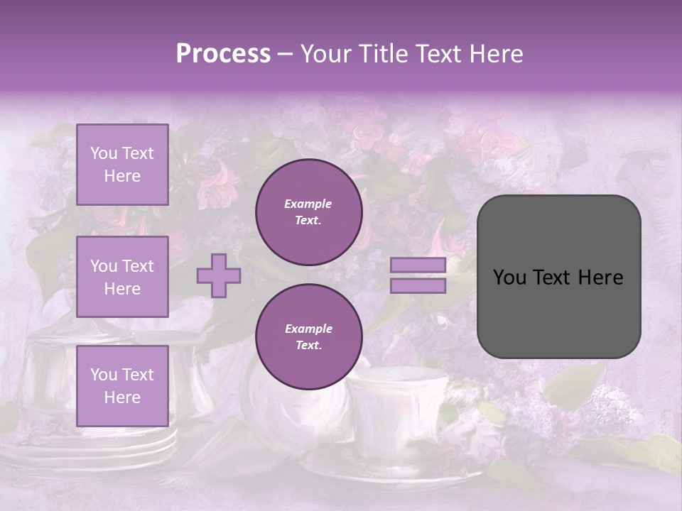 A Painting Of Purple Flowers In A Vase PowerPoint Template