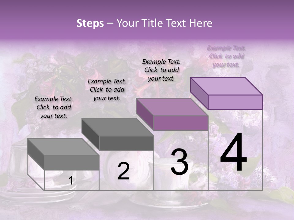 A Painting Of Purple Flowers In A Vase PowerPoint Template