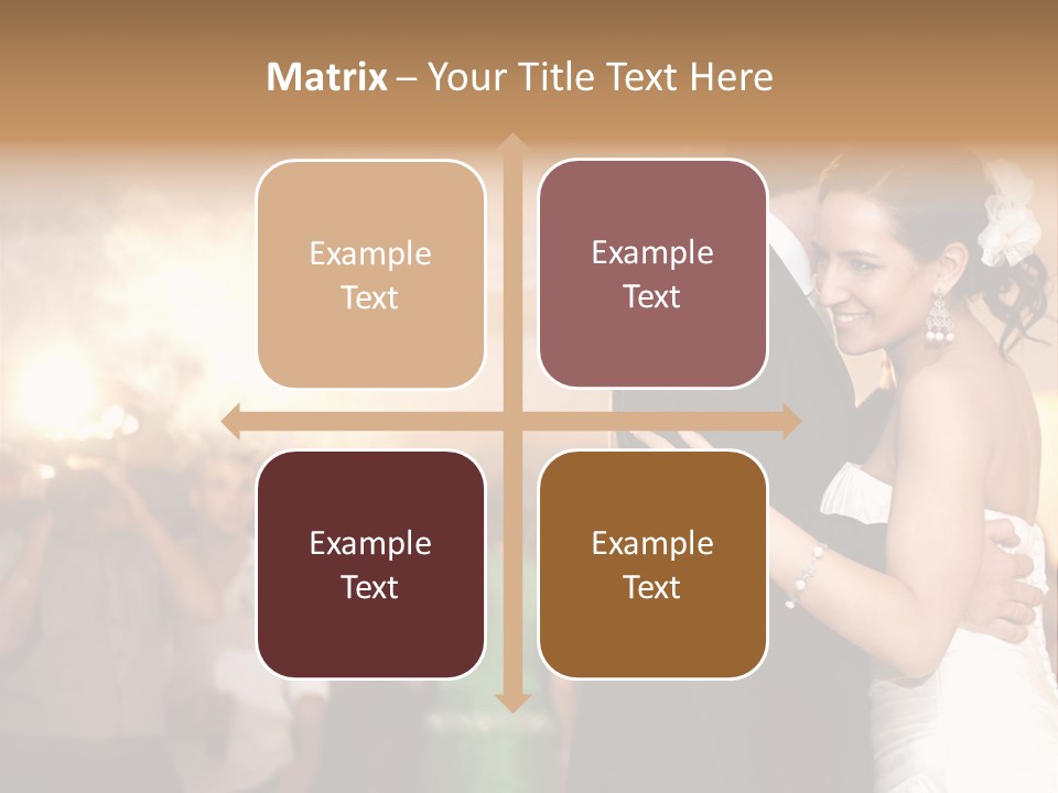 Groom Happy Sunset PowerPoint Template