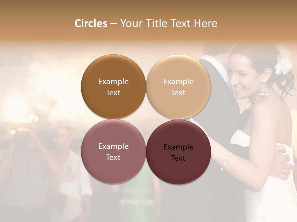 Groom Happy Sunset PowerPoint Template