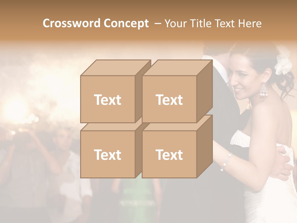 Groom Happy Sunset PowerPoint Template