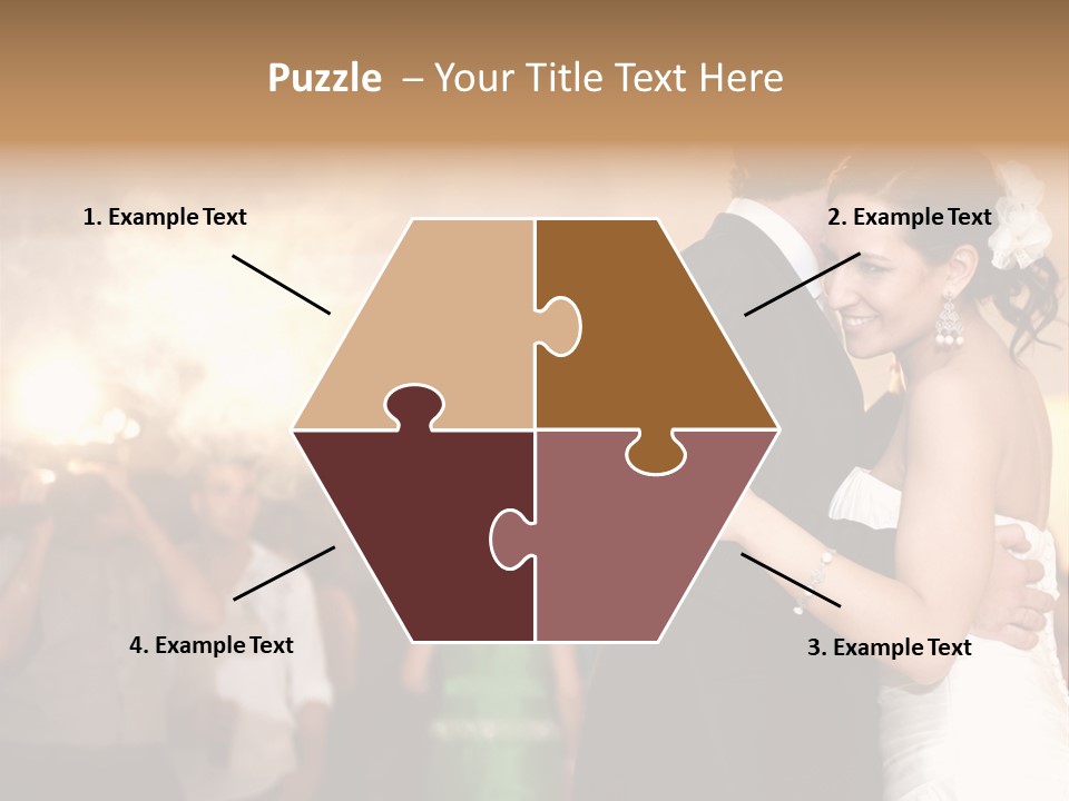 Groom Happy Sunset PowerPoint Template