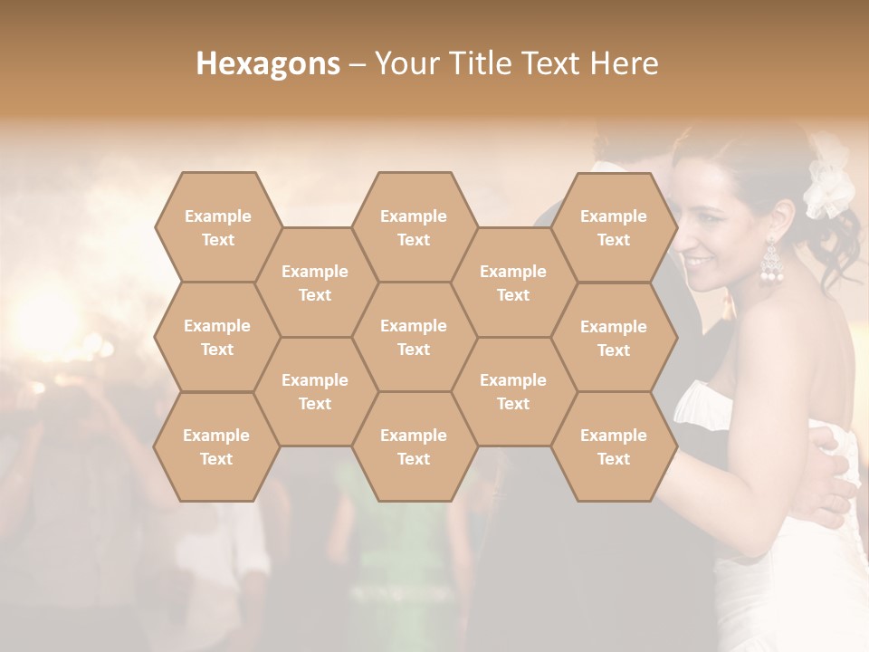 Groom Happy Sunset PowerPoint Template