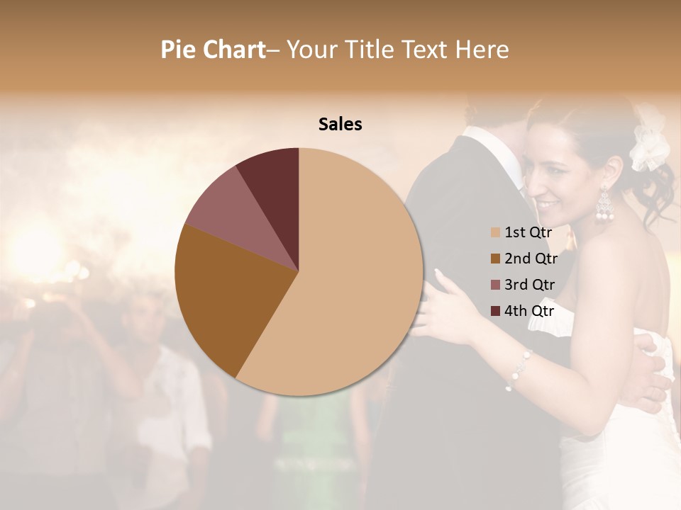 Groom Happy Sunset PowerPoint Template
