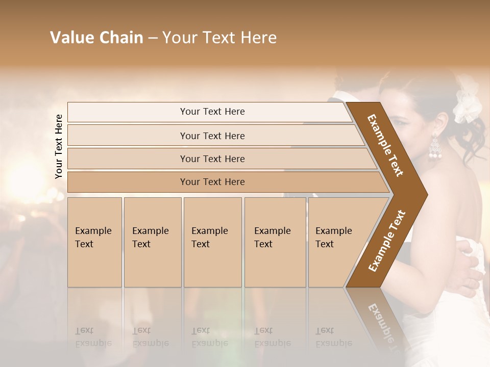 Groom Happy Sunset PowerPoint Template