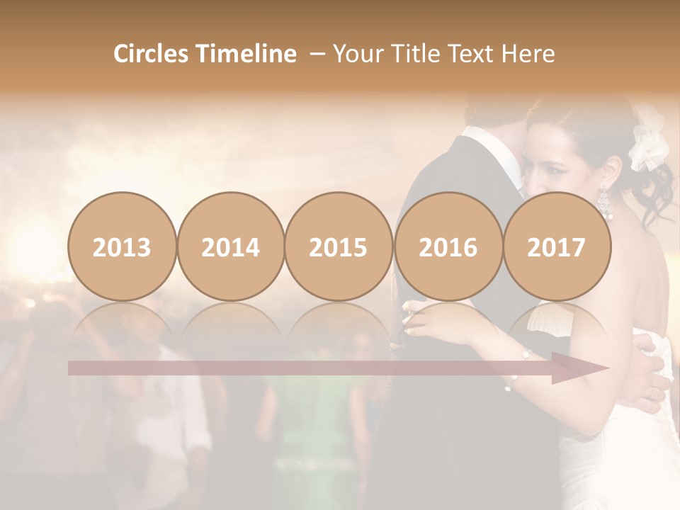 Groom Happy Sunset PowerPoint Template