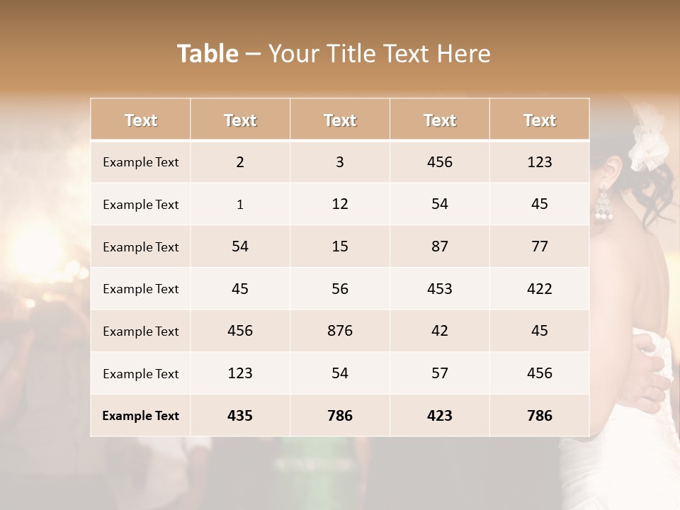 Groom Happy Sunset PowerPoint Template