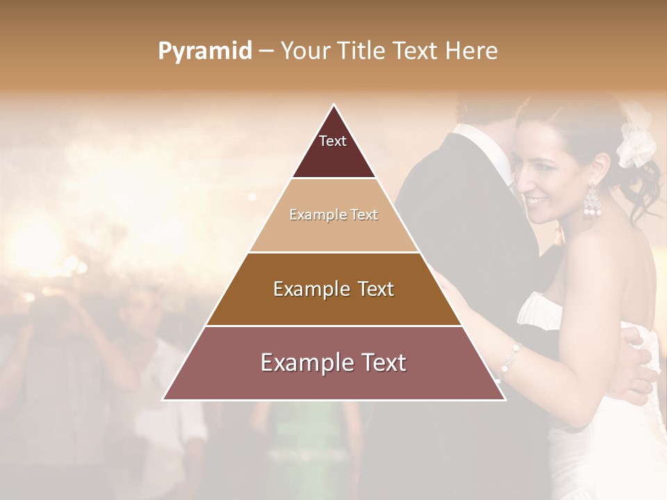 Groom Happy Sunset PowerPoint Template