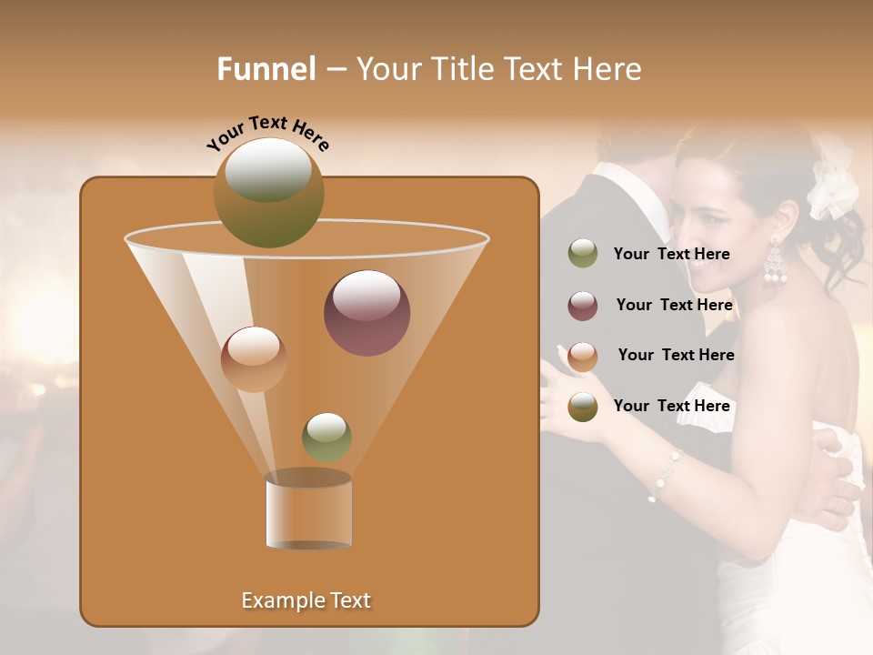 Groom Happy Sunset PowerPoint Template