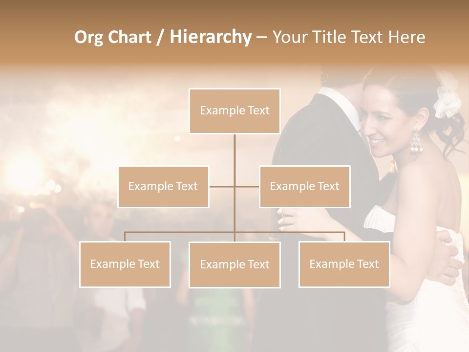 Groom Happy Sunset PowerPoint Template