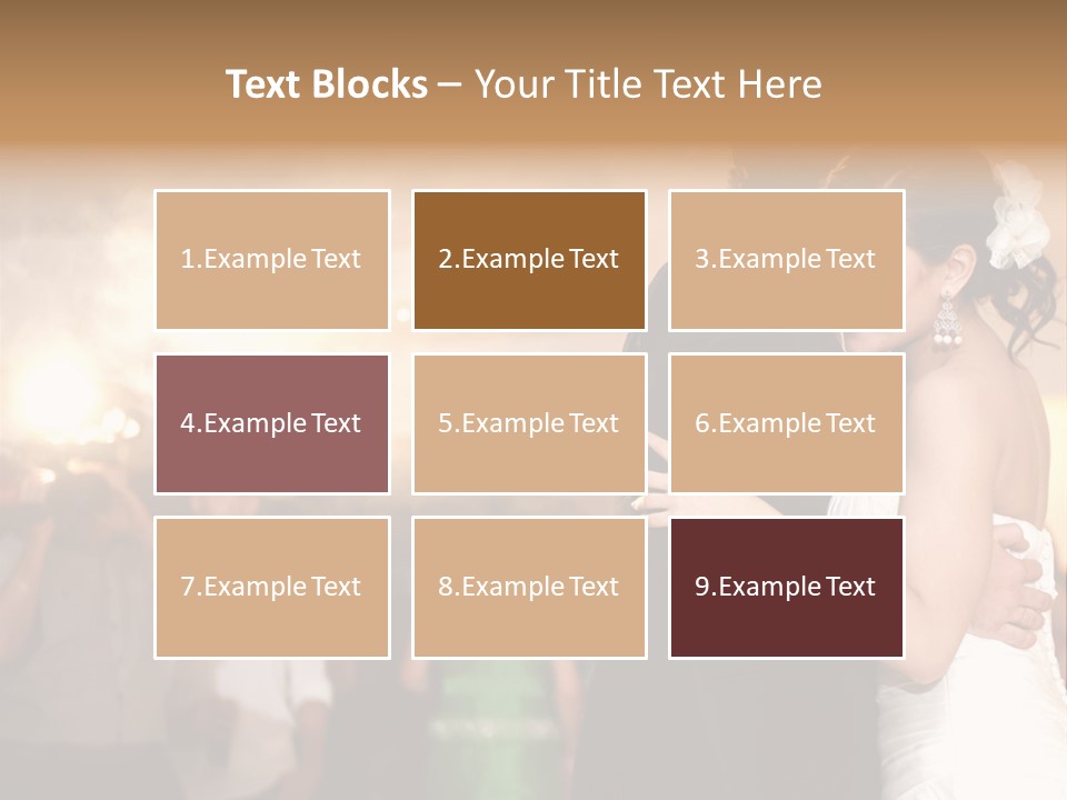 Groom Happy Sunset PowerPoint Template