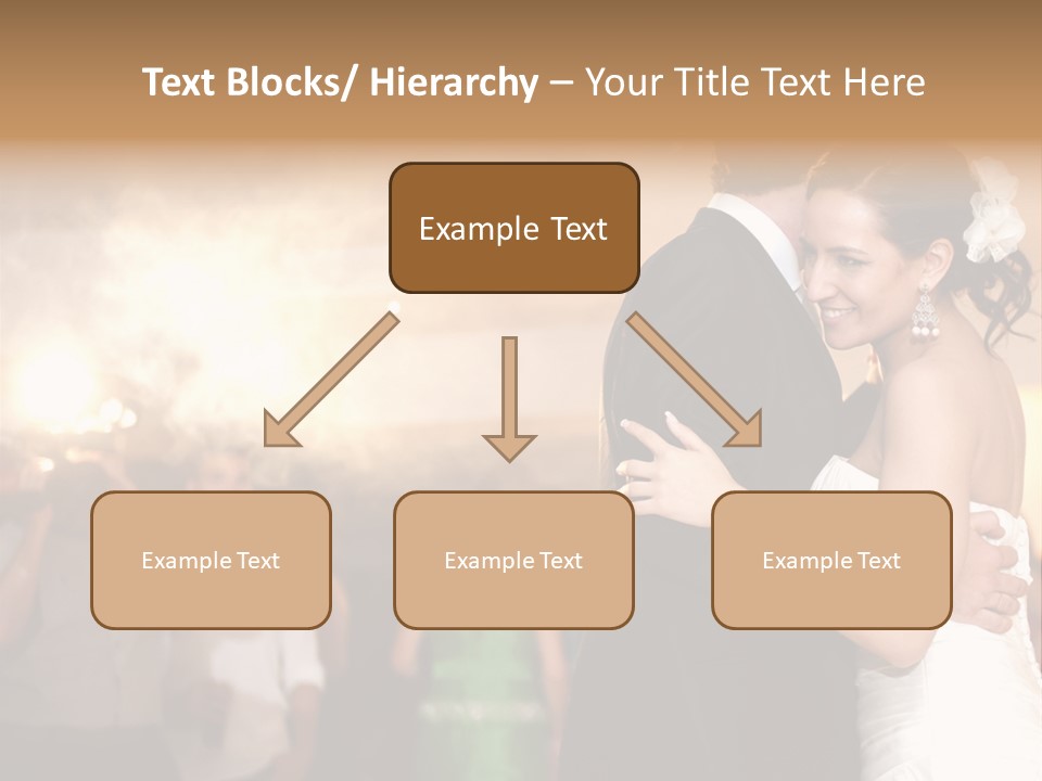 Groom Happy Sunset PowerPoint Template