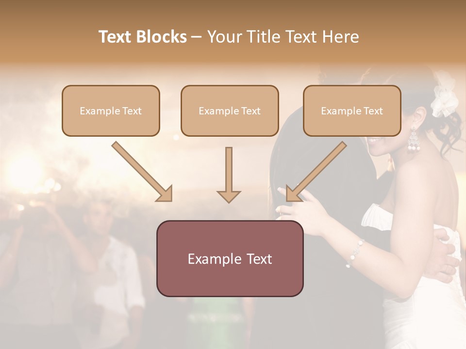 Groom Happy Sunset PowerPoint Template