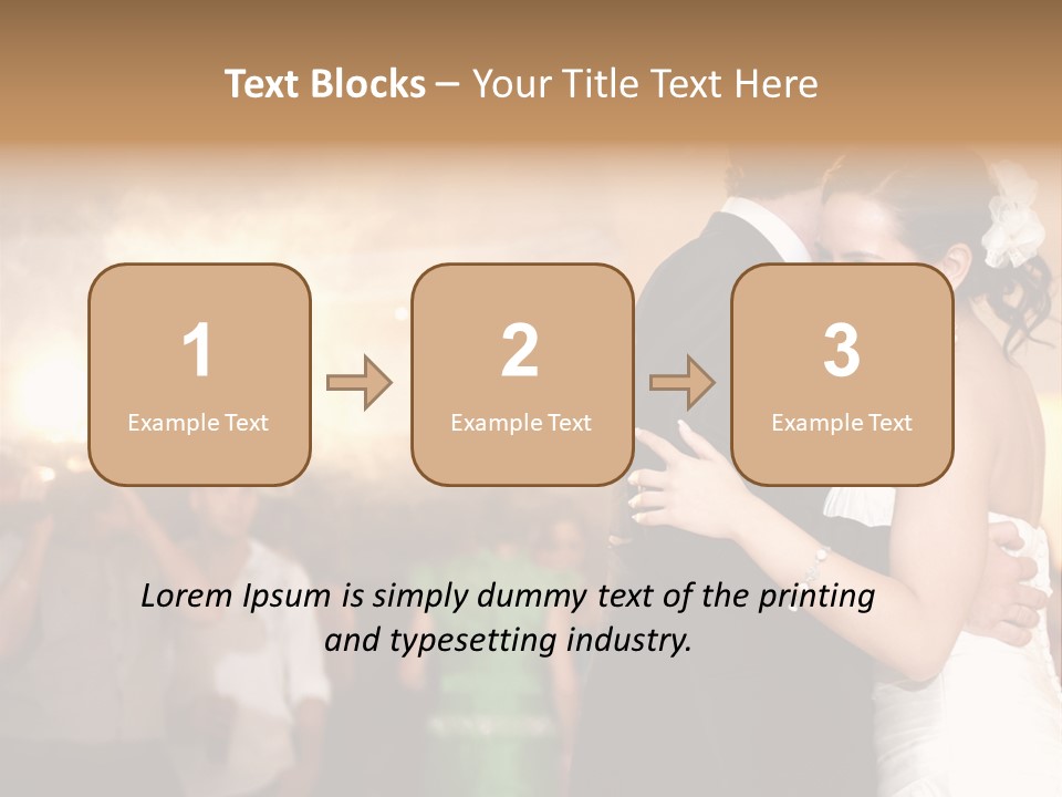 Groom Happy Sunset PowerPoint Template