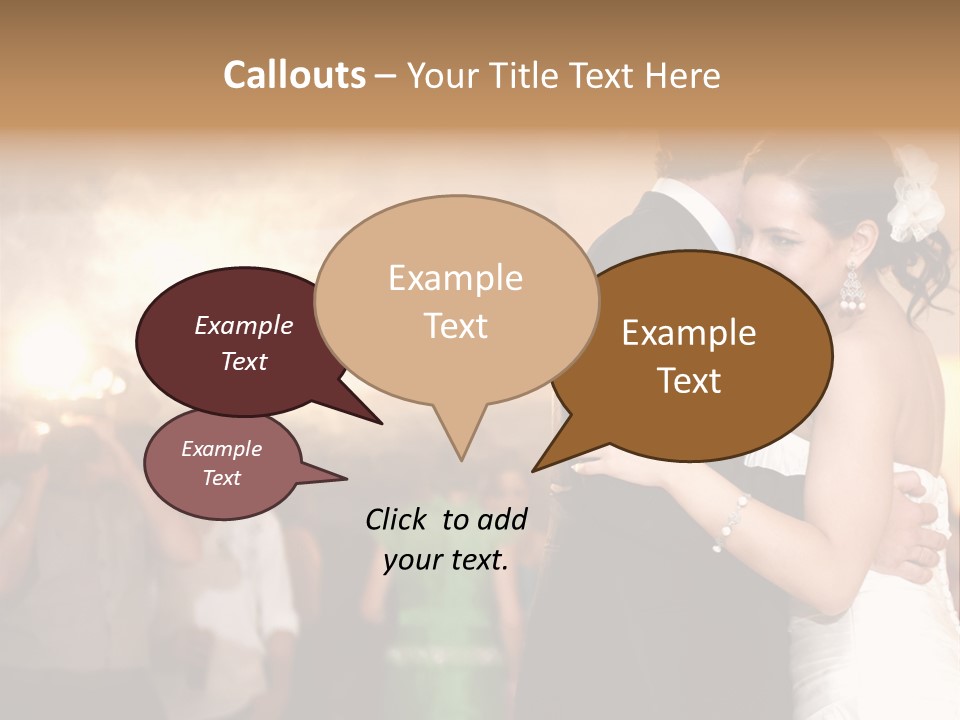 Groom Happy Sunset PowerPoint Template