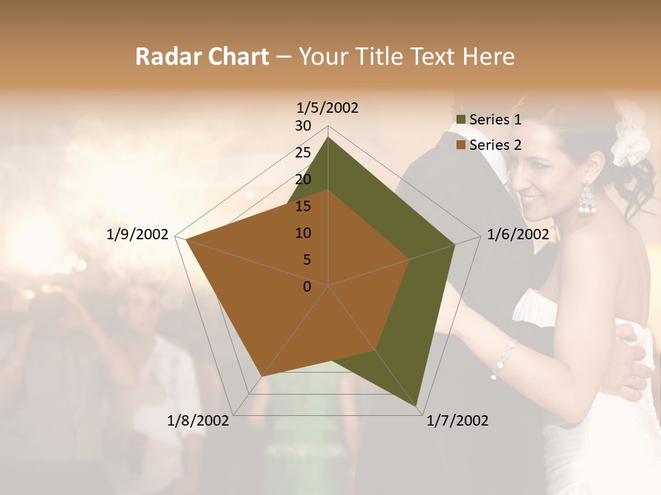 Groom Happy Sunset PowerPoint Template