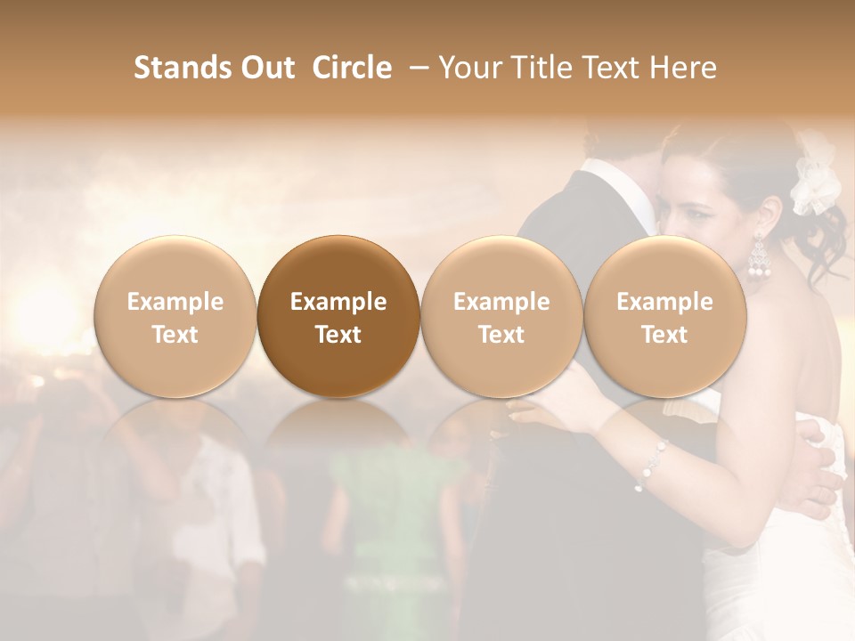 Groom Happy Sunset PowerPoint Template