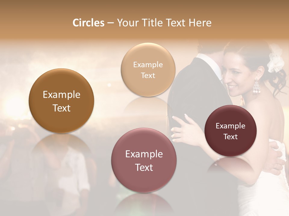 Groom Happy Sunset PowerPoint Template