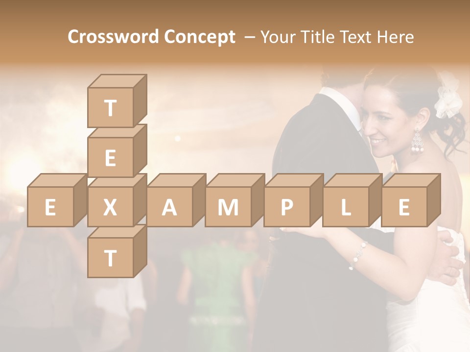 Groom Happy Sunset PowerPoint Template