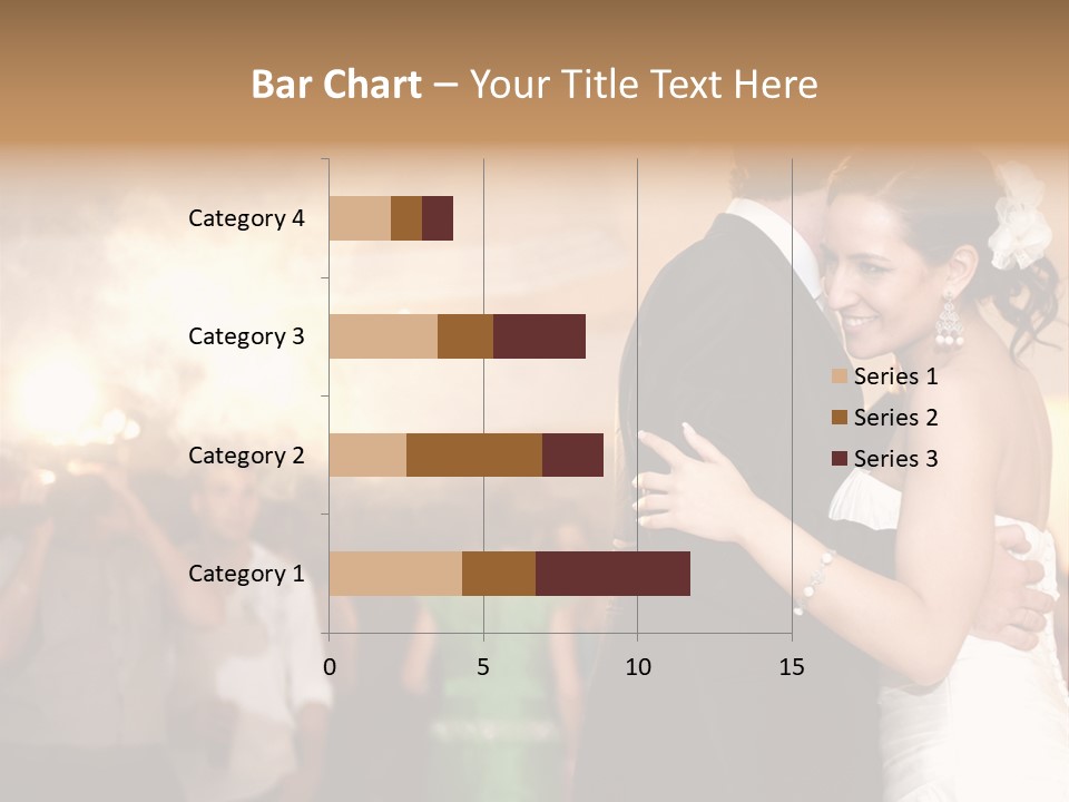 Groom Happy Sunset PowerPoint Template