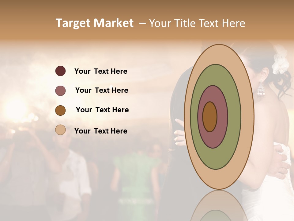 Groom Happy Sunset PowerPoint Template