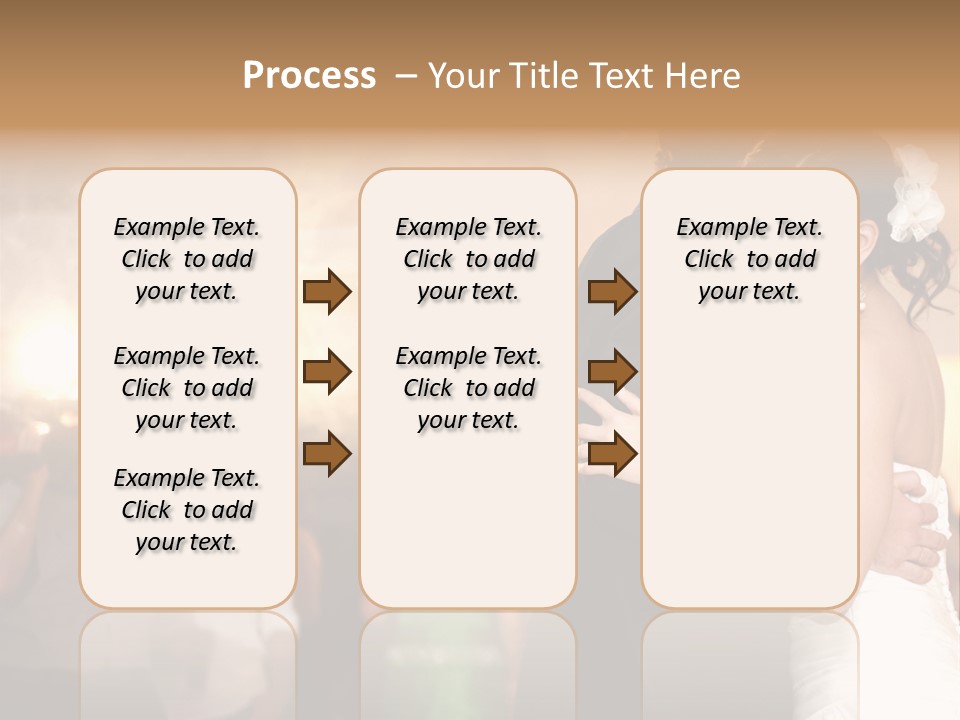 Groom Happy Sunset PowerPoint Template