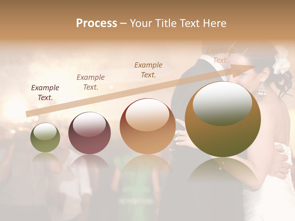 Groom Happy Sunset PowerPoint Template