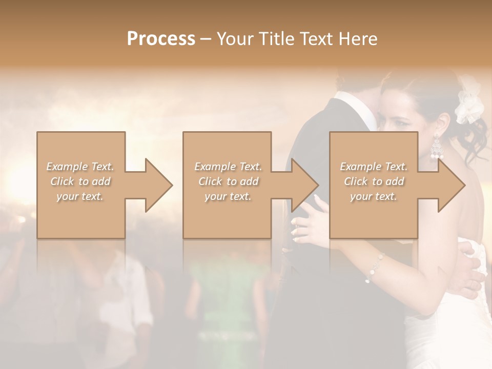 Groom Happy Sunset PowerPoint Template