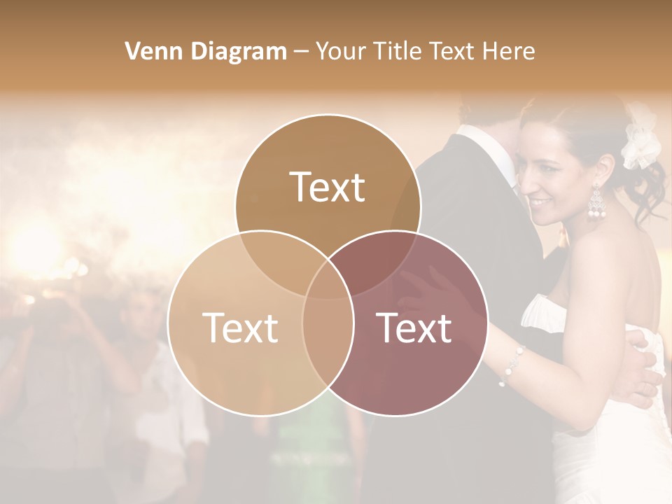 Groom Happy Sunset PowerPoint Template