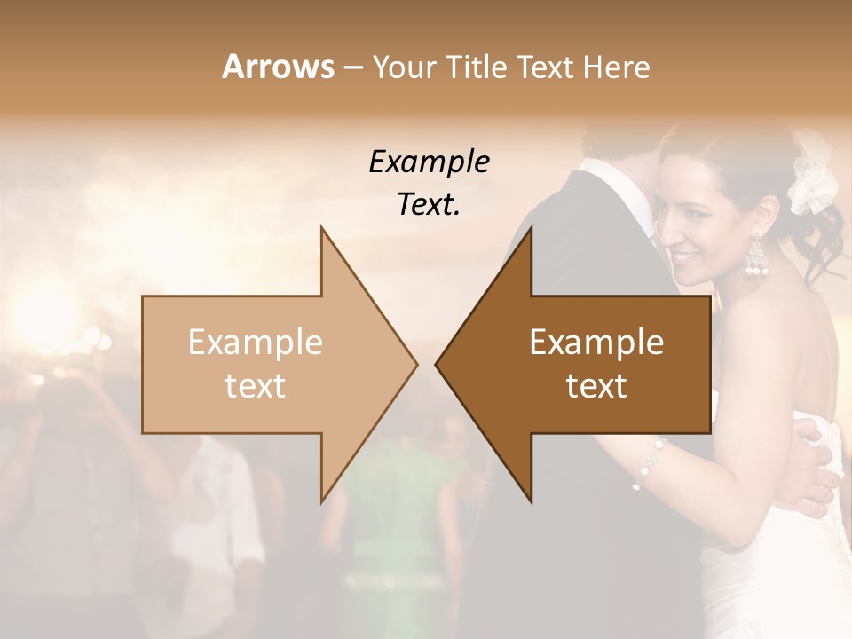 Groom Happy Sunset PowerPoint Template