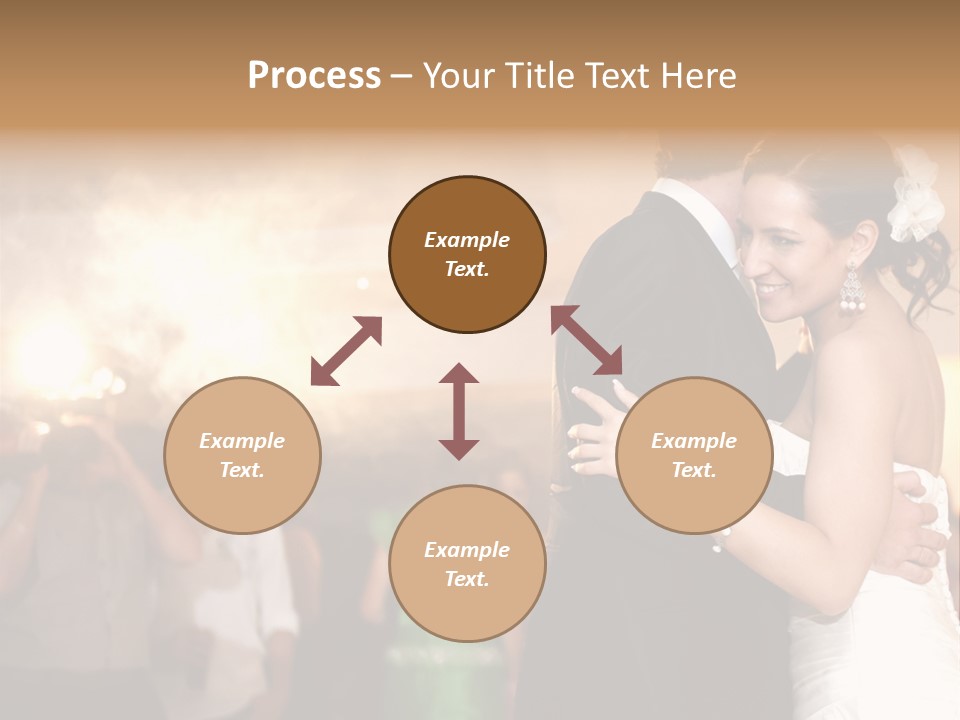 Groom Happy Sunset PowerPoint Template
