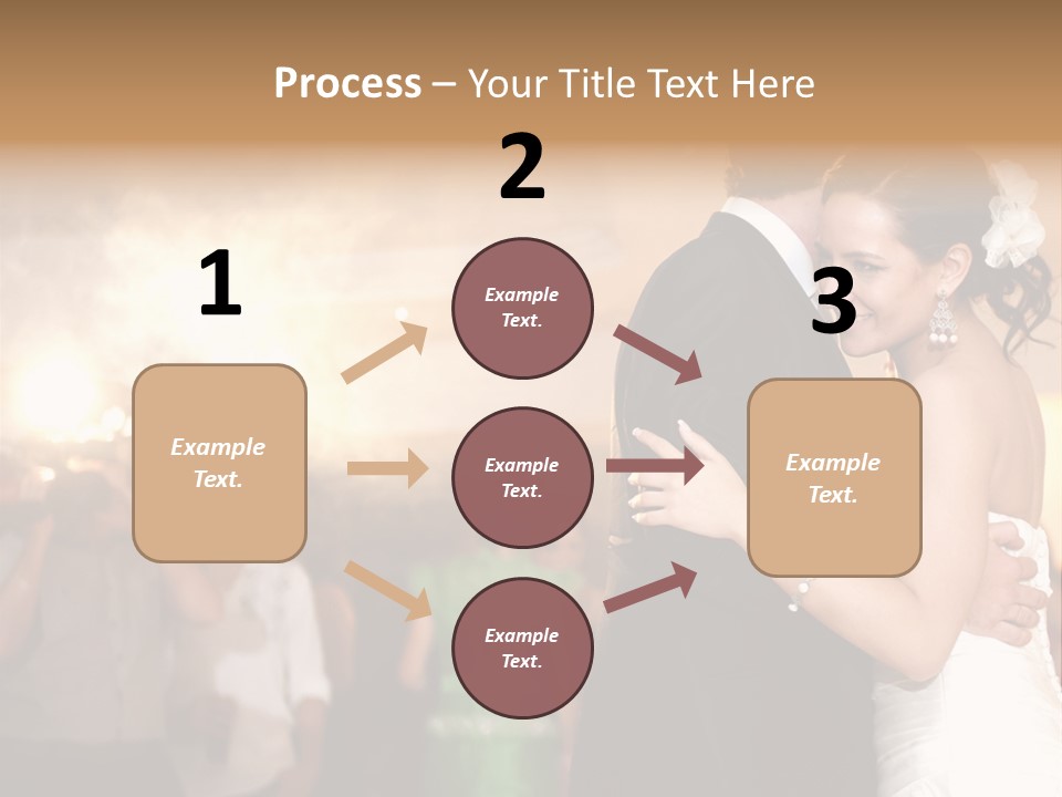 Groom Happy Sunset PowerPoint Template