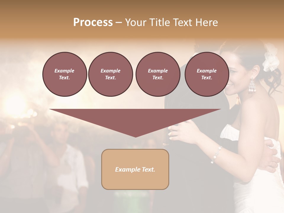 Groom Happy Sunset PowerPoint Template