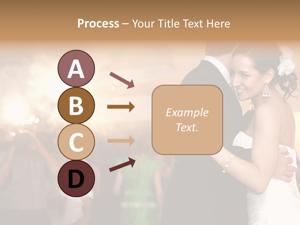 Groom Happy Sunset PowerPoint Template