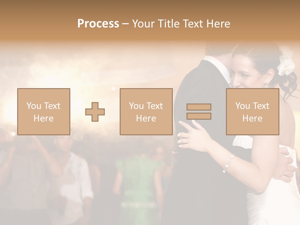Groom Happy Sunset PowerPoint Template